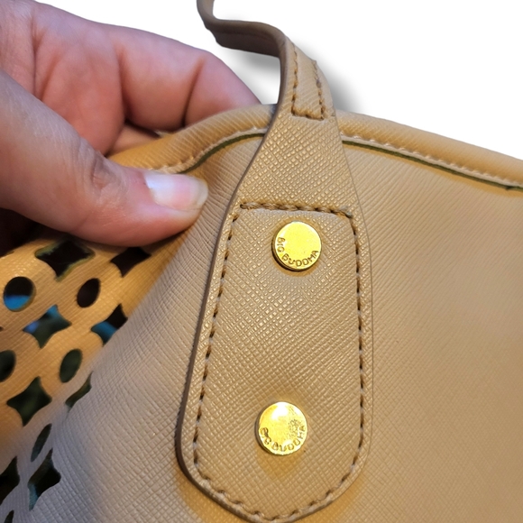 Big Buddha tote with teal lining - Picture 4 of 7